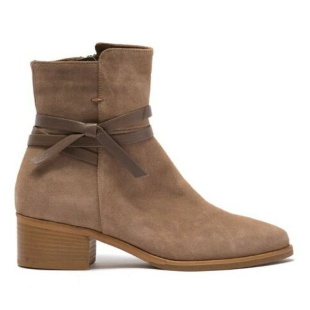 New $475 Italeau Donata Water-Resistant Bootie Tortora Sz 7 (Us) 37 (Eu)